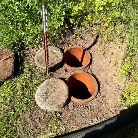Tank lids dug out and opened